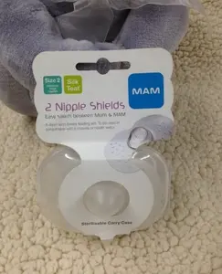 Mam 2 Nipple Shields Size2 (Medium/Large)
