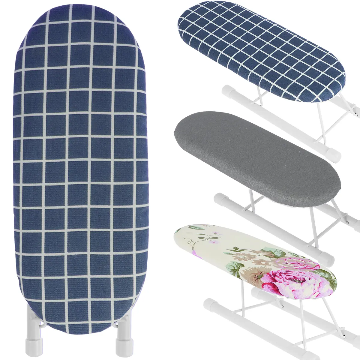 Tabletop Ironing Board Small Ironing Board with Non-Slip Folding Feet Portable Ironing Board with Heat Resistant Pad Space Saving Foldable Iron Board for Sewing Craft Room 10.2x4.3x3.1 inch 3ci9V