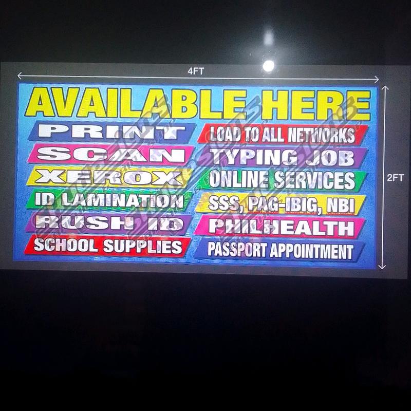 PRINT SCAN TARPAULIN COLORED PRINT 4X2FT - TikTok Shop Philippines