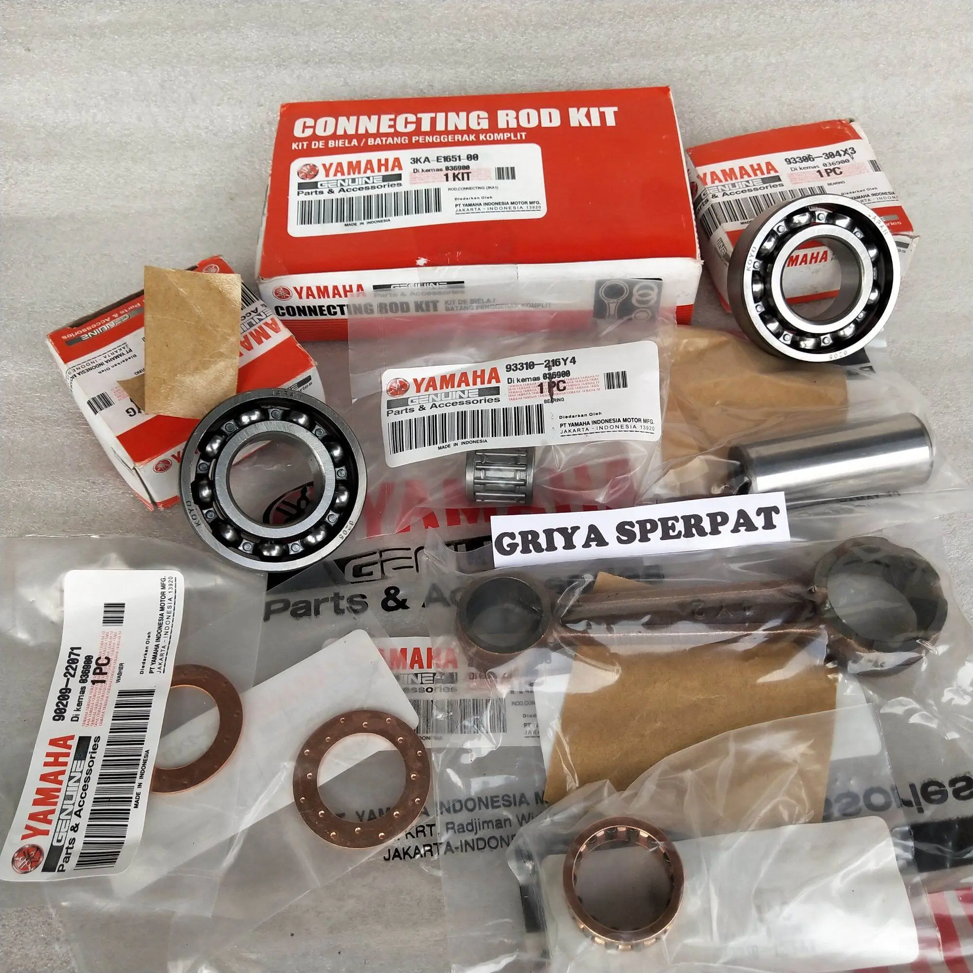 STANG SEHER + BEARING KRUK AS KANAN KIRI RX KING RX K KUALITAS ORI