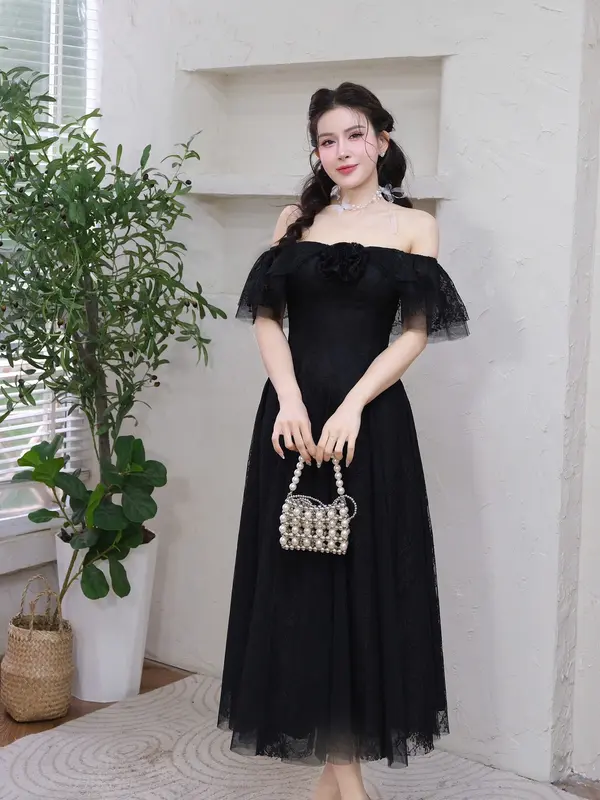 [Kiều Linh]-Váy Maxi Dự Tiệc Thiết Kế KL275 chất liệu Ren hoa tiết cao cấp phối Lưới, 2 Lớp Lót, Giấu Đường May, kết Hoa ren siêu sang 2