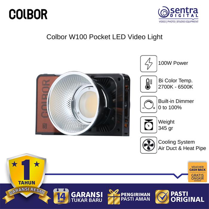 Gambar Colbor W100 Pocket LED Camera Light 2700-6500K Bi-Color Lightweight Portable dari Sentra Digital Kota Surabaya Tokopedia