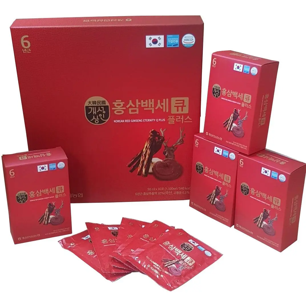 Nước hồng sâm nhung hươu 6 tuổi Q Plus Hàn Quốc 30 gói