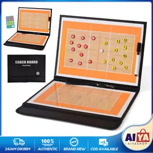 Papan Strategi Pelatih Bola Voli Volleyball Coach Board Magnetic 3 Lipat Papan Strategi Portable