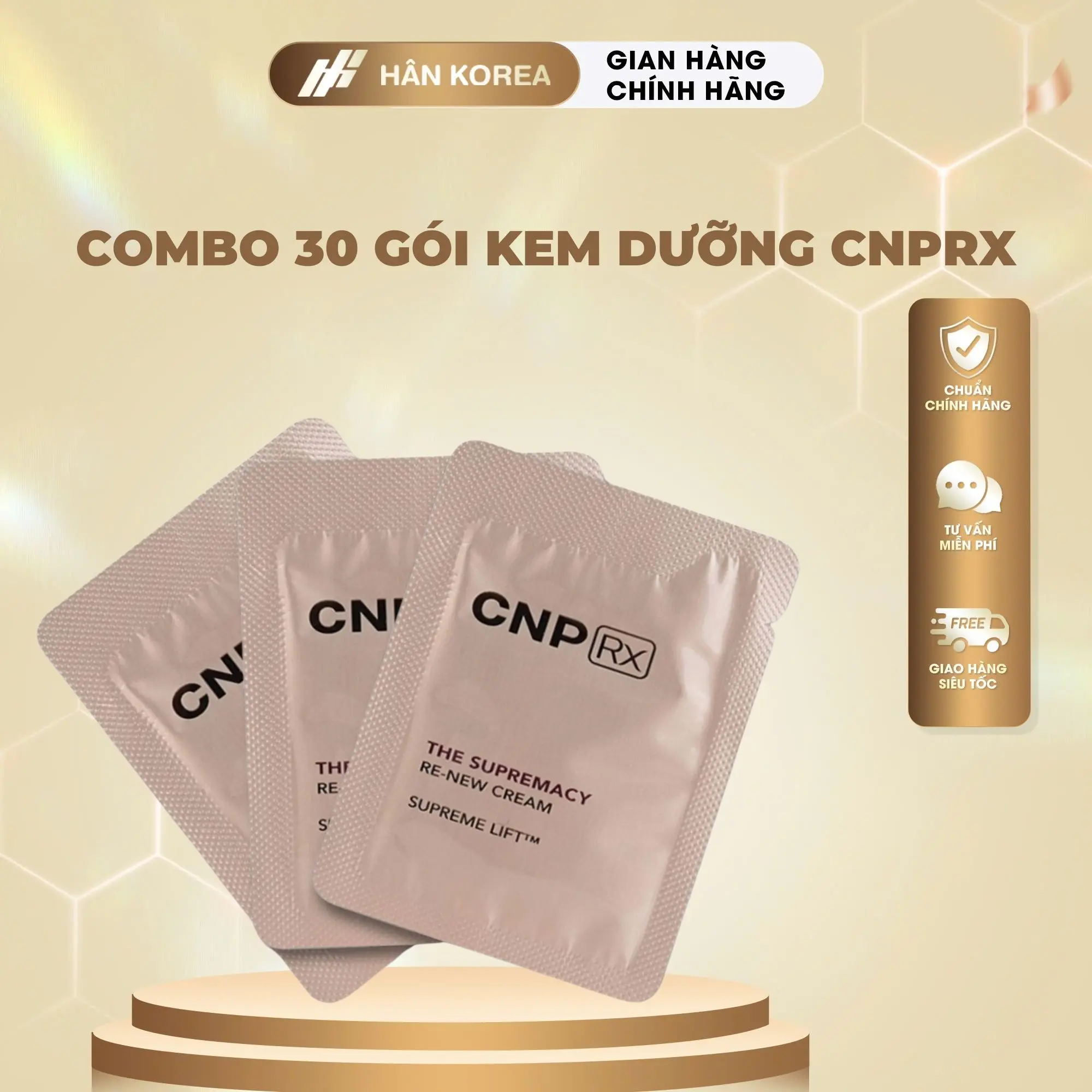 C45 - [LIVETREAM] - Combo 30 gói kem dưỡng trẻ hoá CNPRX 1mlx30 gói