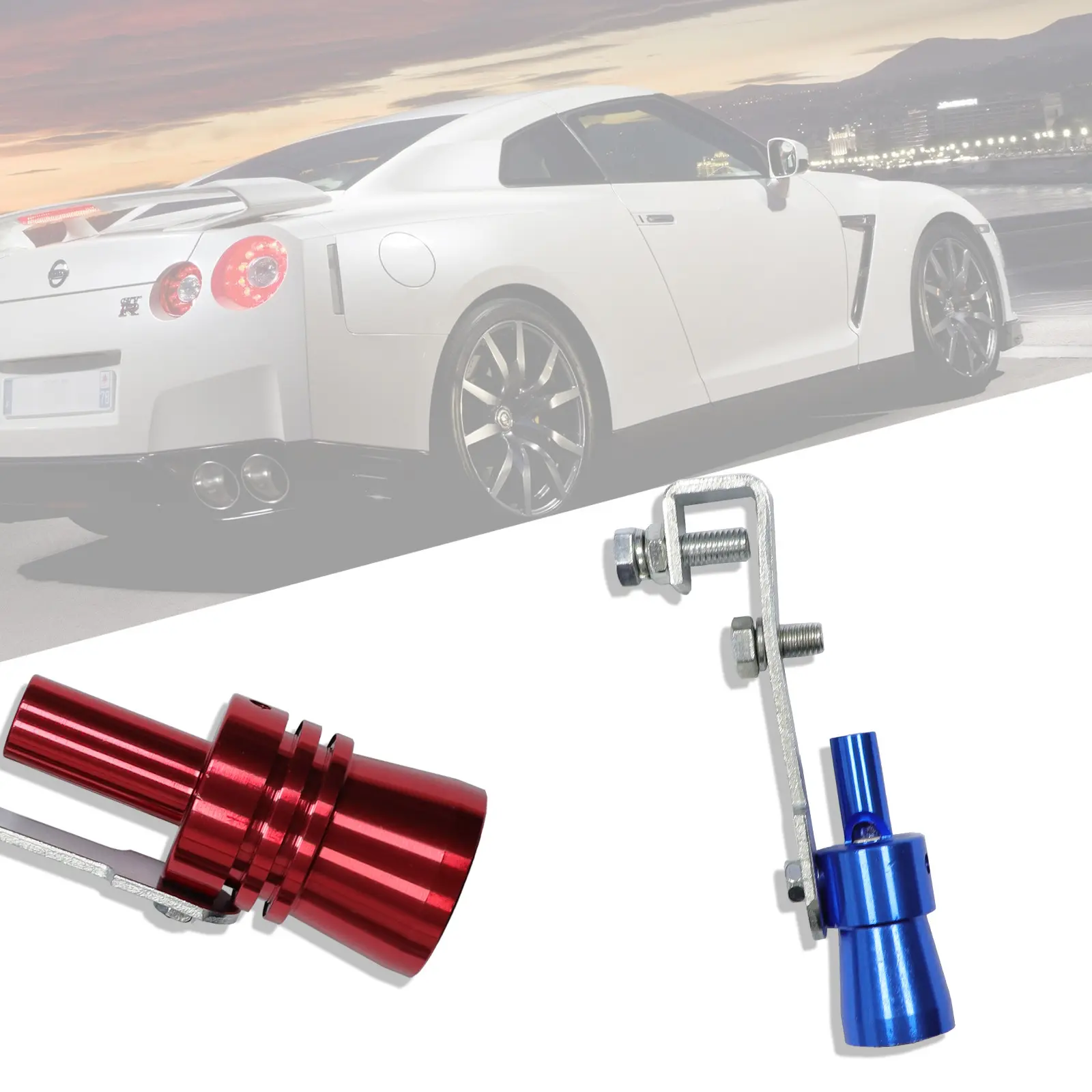 Tiếng còi tuabin, ống xả, ống xả, cho ô tô và xe máy, bộ giả lập, còi âm thanh xả tuabin, phụ kiện ô tô