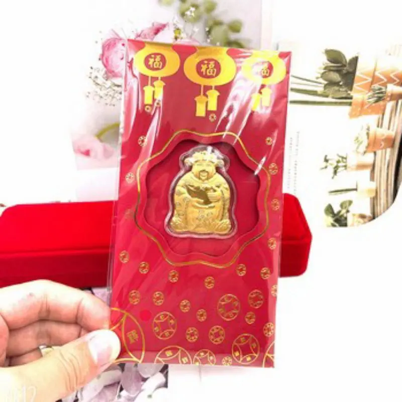 Bao lì xì thần tài mạ vàng