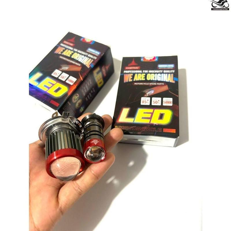 Đèn Led bi cầu KAMTHAI Chân H4 Và chân M5 lắp cho mọi dòng xe phụ tùng xe máy caoduongracing