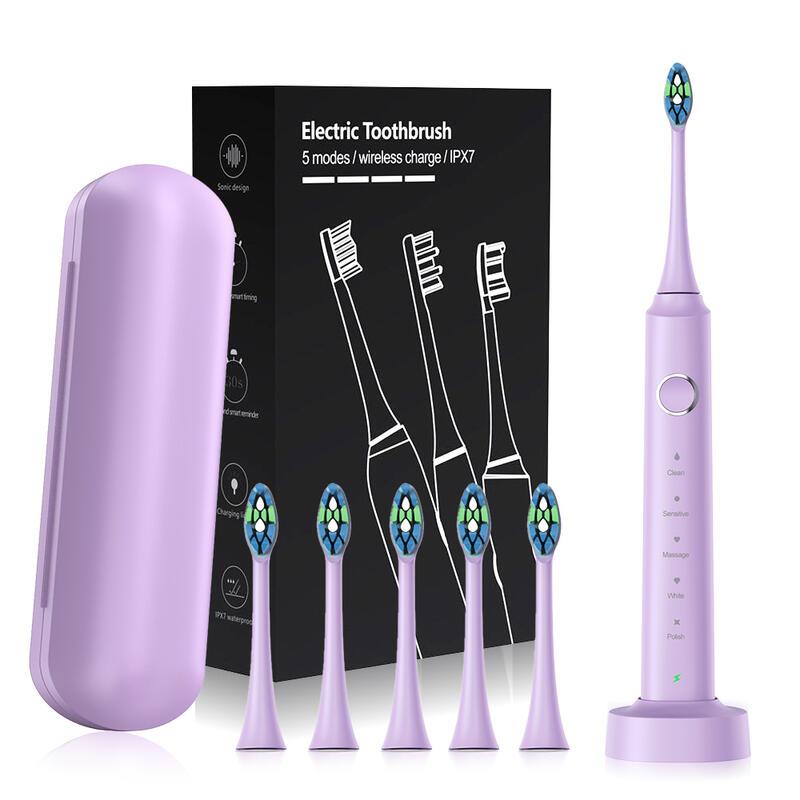 Product Introduction of Rechargeable Portable for Travel Electric Sonic Toothbrush Whitening IPX7 Waterproof 5 Working Modes 0