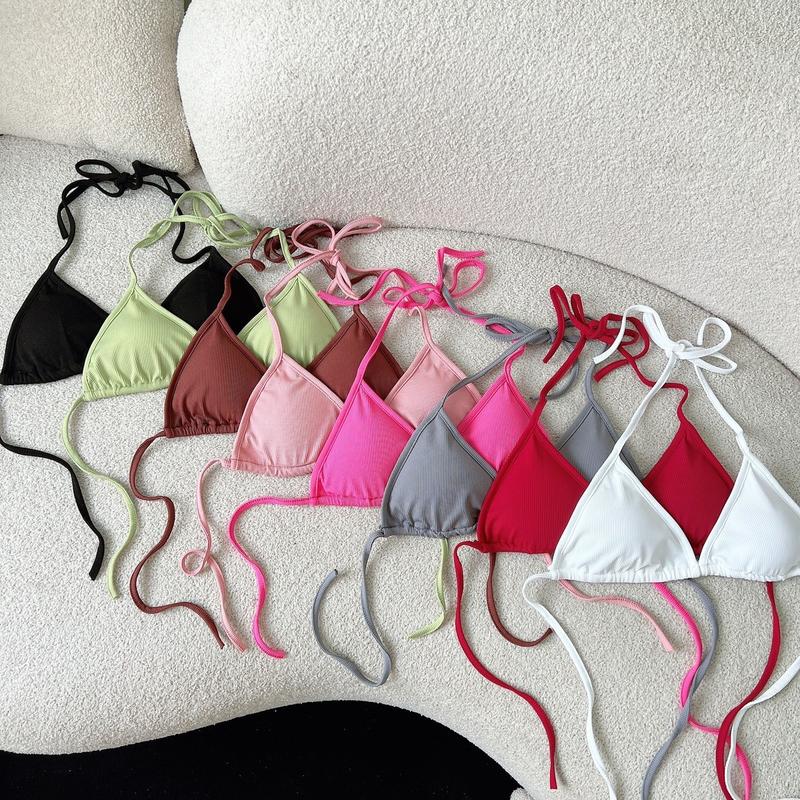 Áo Bra Bikini Kiểu Nữ Sexy TRANGCLOTHINGG Có Dây Cột-  Có Mút Ngực Basic Đi Biển