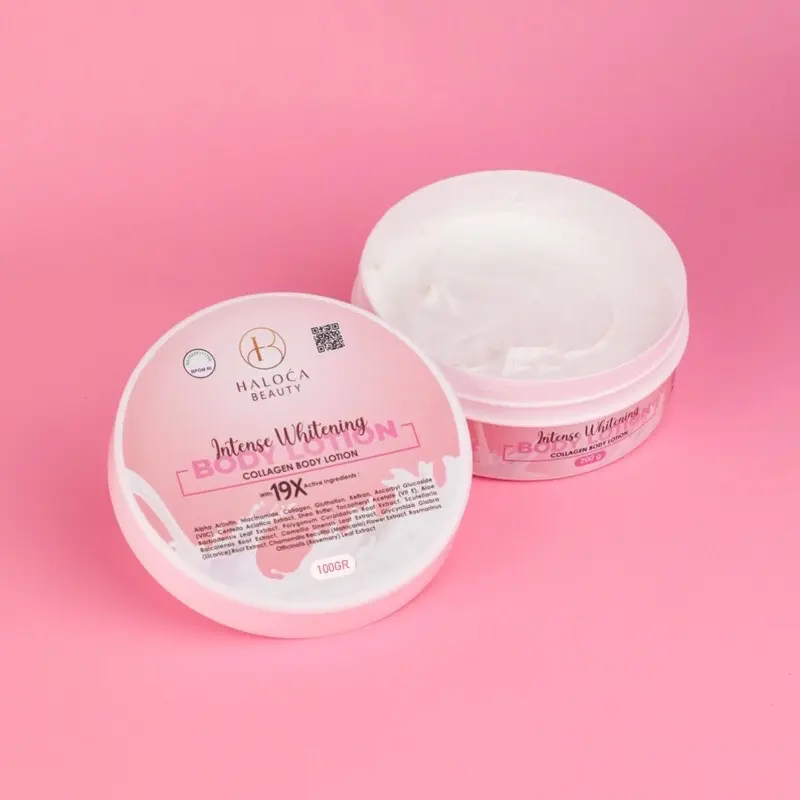[ HALOCA BEAUTY ] LIVE Hallowica | Collagen Cream Body Lotion 100gr Intense Whitening 19x Active Ingredient | Lotion Pemutih Badan