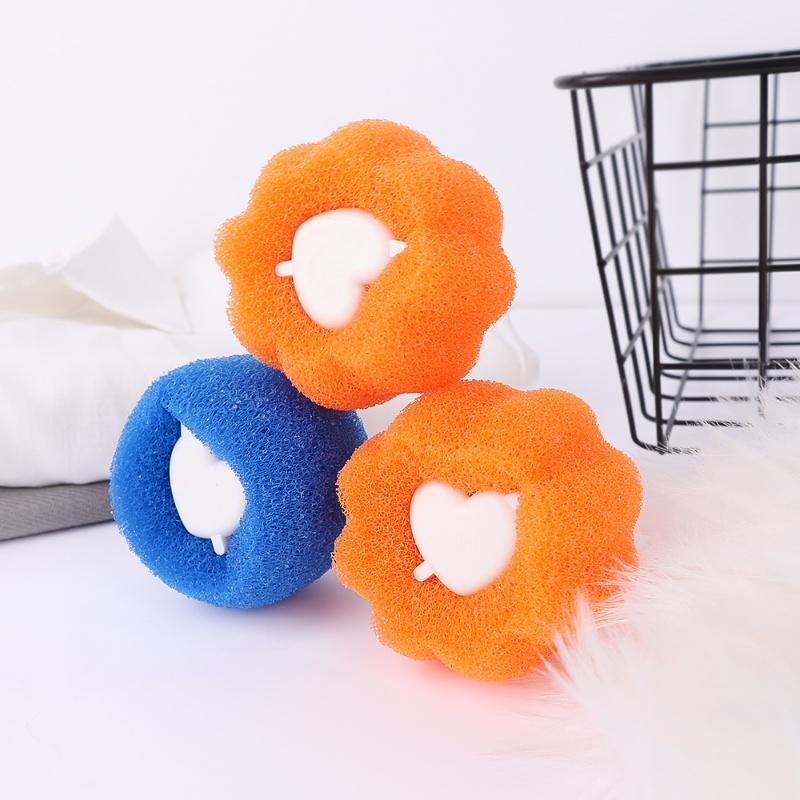 3 Pcs/lot Household Washing Machine Hair Catcher Useful Magic Laundry Ball Reusable Lint Remove Dog Hairs Removal Sponge Cleaning Tools 6