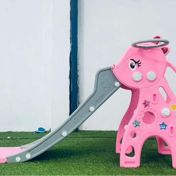 Cầu trượt hình thú cho bé dài 1m6 đủ hình đủ màu cho bé (có bóng rổ) Đồ Chơi 6