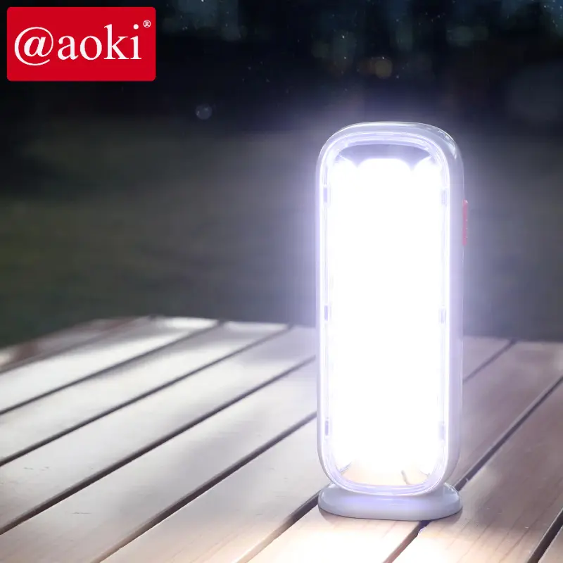AOKI Lampu darurat baterai lithium 35SMD 20JAM USB-C baterai dapat diganti tube tahan lama 1