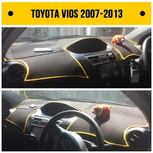 Hiasan Dashboard Mobil Depan SEDAN TOYOTA VIOS LIMO GEN 2 2007-2013 Pelindung Panas Sinar Matahari untuk Dashboard Alas Bulu Taplak Dasbor