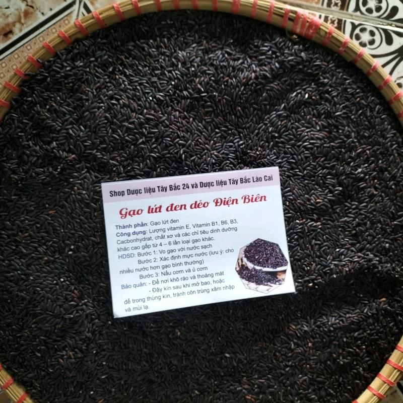 Gạo lứt đen dẻo Bao 10kg Điện Biên không hút chân, nguyên cám Food