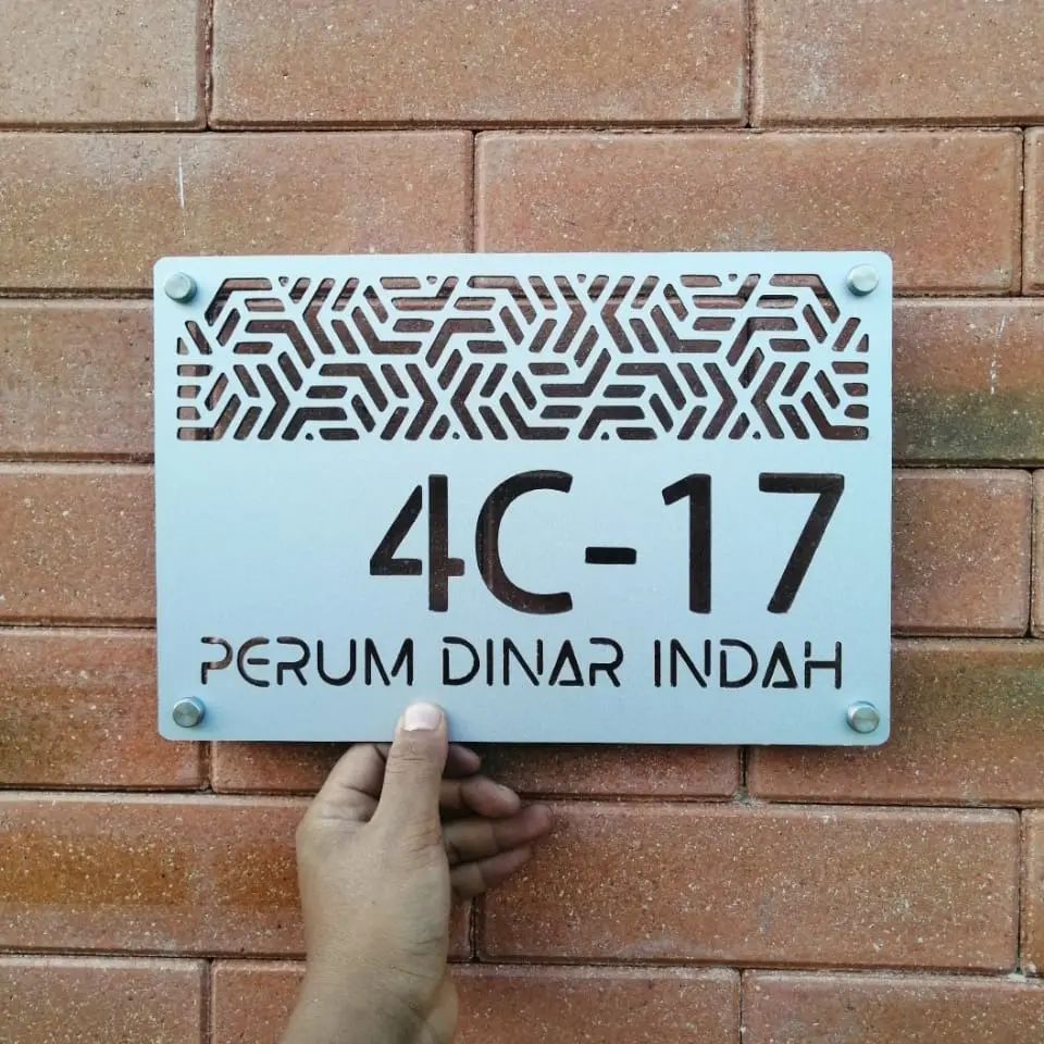 Plat Nomor Rumah | Papan ALAMAT rumah | Nomor Rumah Cutting CNC