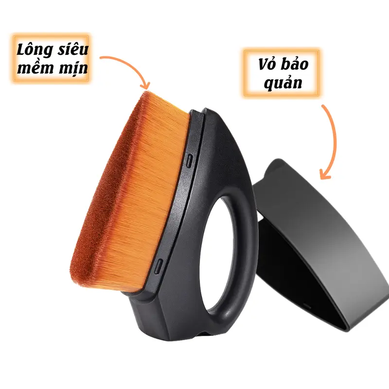 Dụng cụ tán kem nền trang điểm MIANZ, cọ tán kem, đánh phấn lông mềm mịn thiết kế vừa tay 2