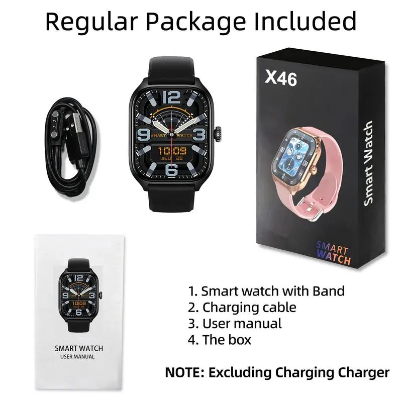 Multifunctional Smart Watch, Fashion Digital Watch with Wireless Calling Function, Sports Watch with 100+ Sport Modes for Men & Women, Wearable 2