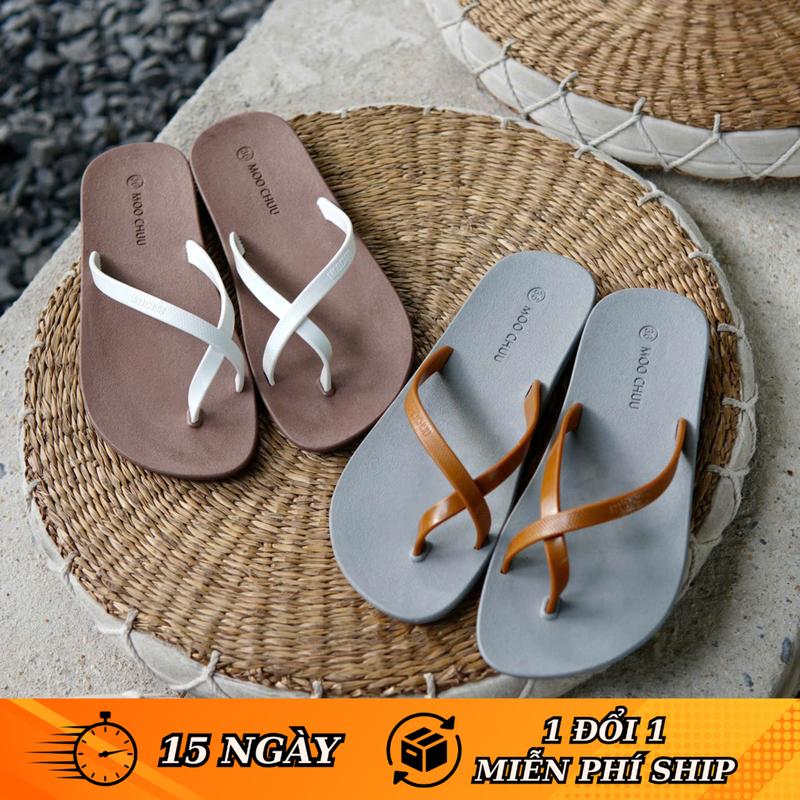 Dép Xỏ Ngón Đi Biển Thái Lan Nữ MOOCHUU ALPHA (FORM RỘNG LÙI SIZE) Đế Bệt Nữ Tính Cao Su Chống Nước Mưa Chống Trơn Chính Hãng  DéP Đồng Shoes GiàY Caro dép