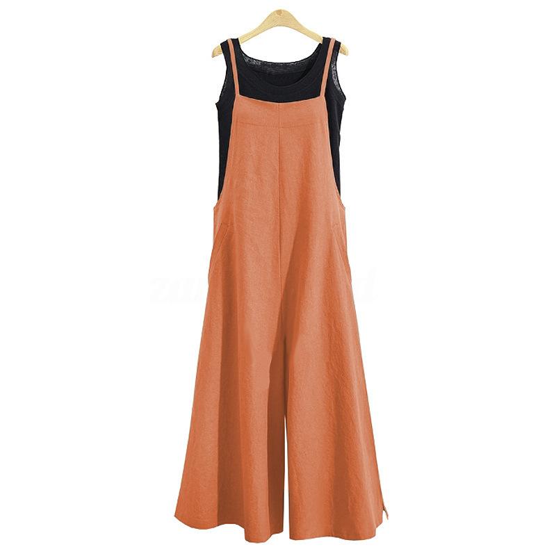 Product Introduction of 2024 new beautiful women's loose jumpsuit, casual jumpsuit Overalls Lady Basic Fitted Minimalist Sleeveless Womenswear Lingerie Comfort 15