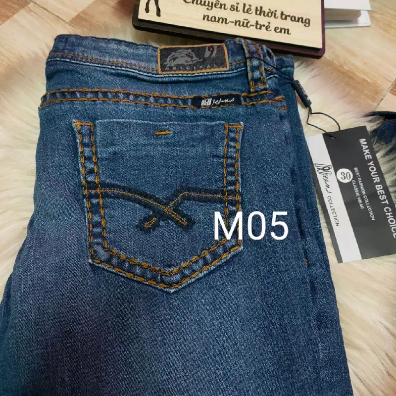 Quần lửng hàng xuất vải jean co giãn 5