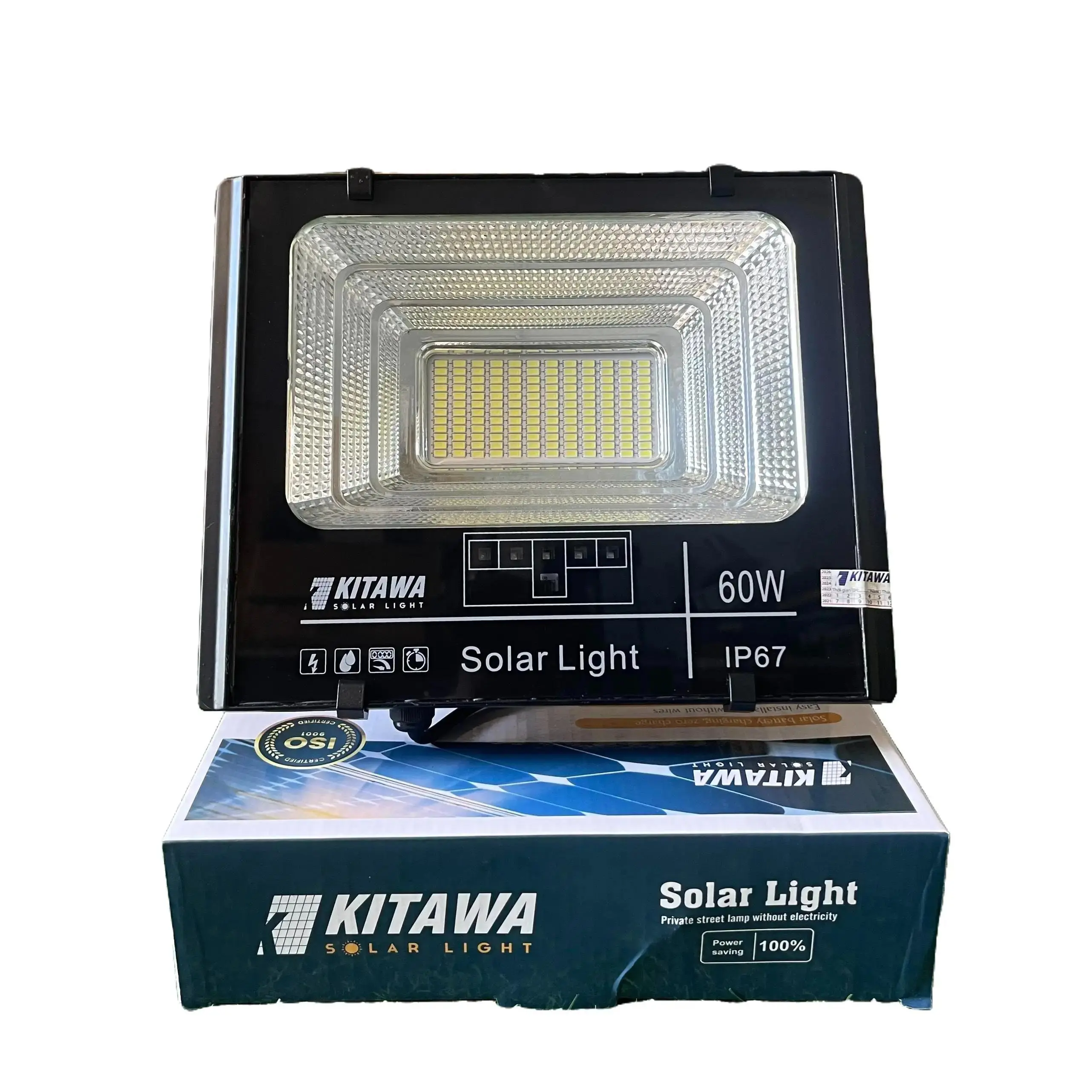 [DP160] Đèn Pha Năng Lượng Mặt Trời Kitawa 60w Ip67