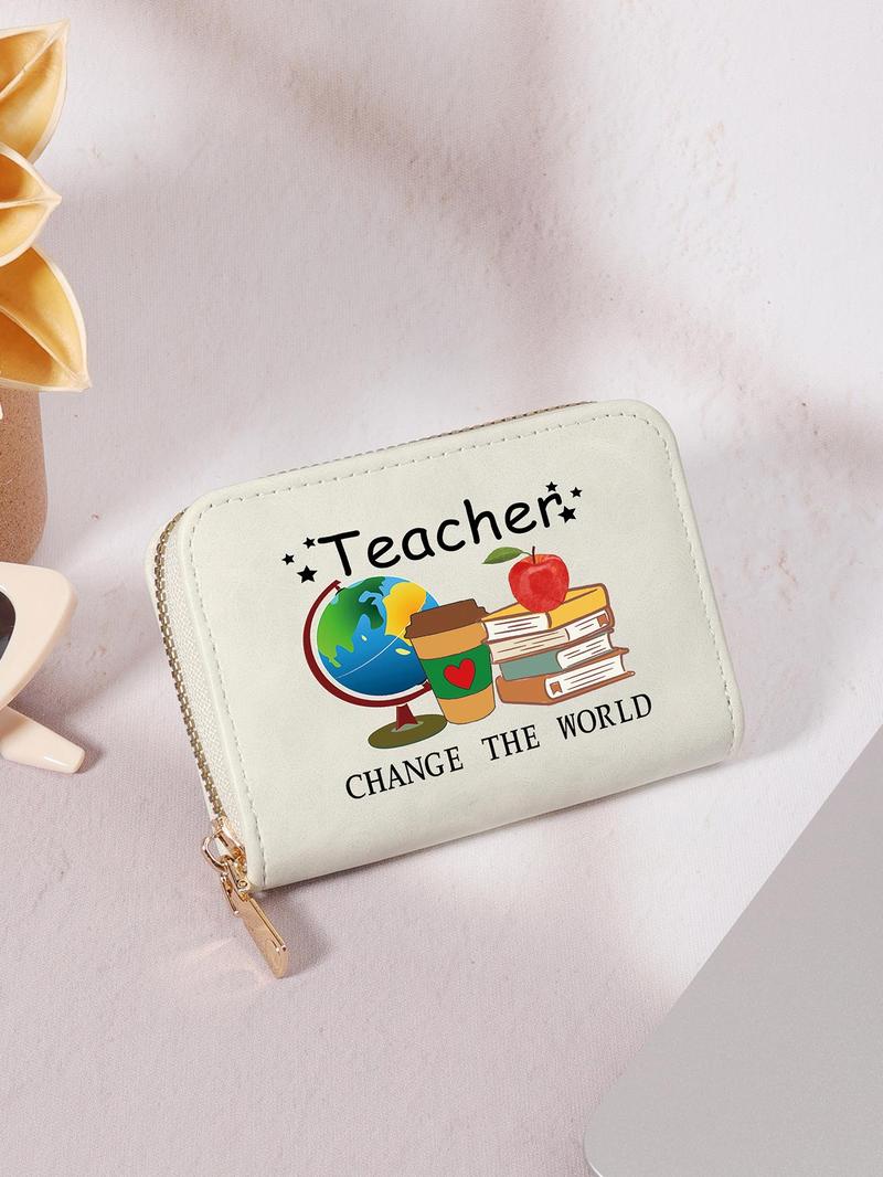 Product Introduction of Cartoon Graphic Pattern Zipper Card Holder for Women, Cute Multi-purpose Card Storage Bag, Fashionable Card Holder for Outdoor, Travel and Back To School Use 6