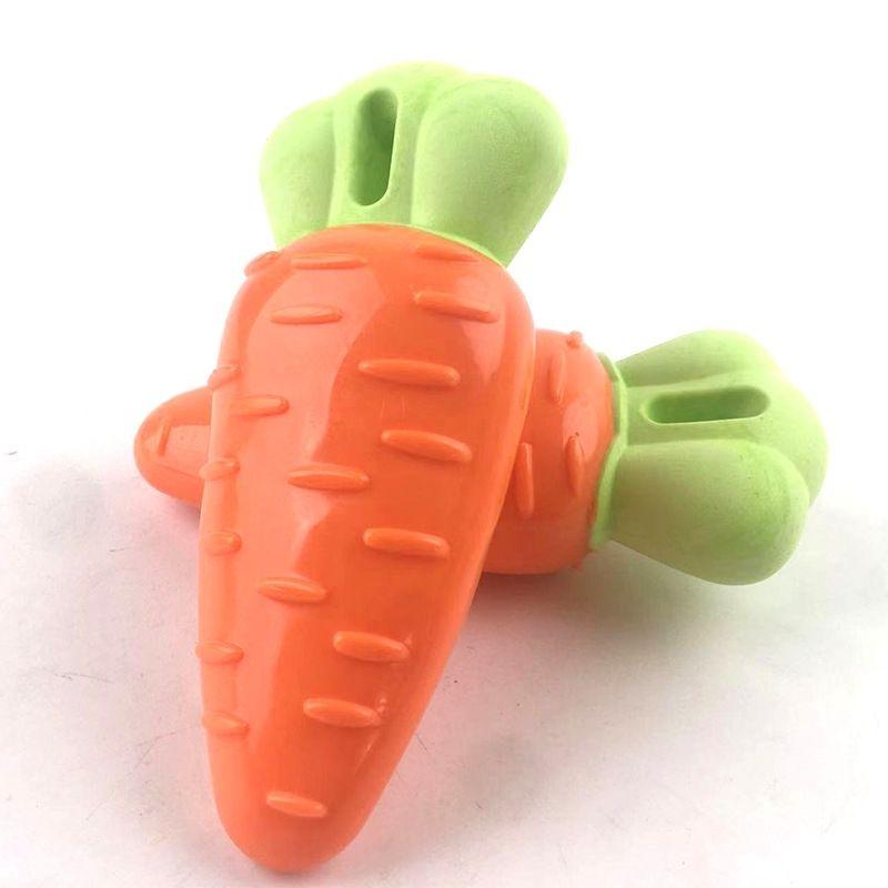 [Store Hot Sale] Dog Carrot TPR Bite-Resistant Toys Vegetable Puppy Interactive Sound Relieving Stuffy Molar Carrot Pet Toy 3