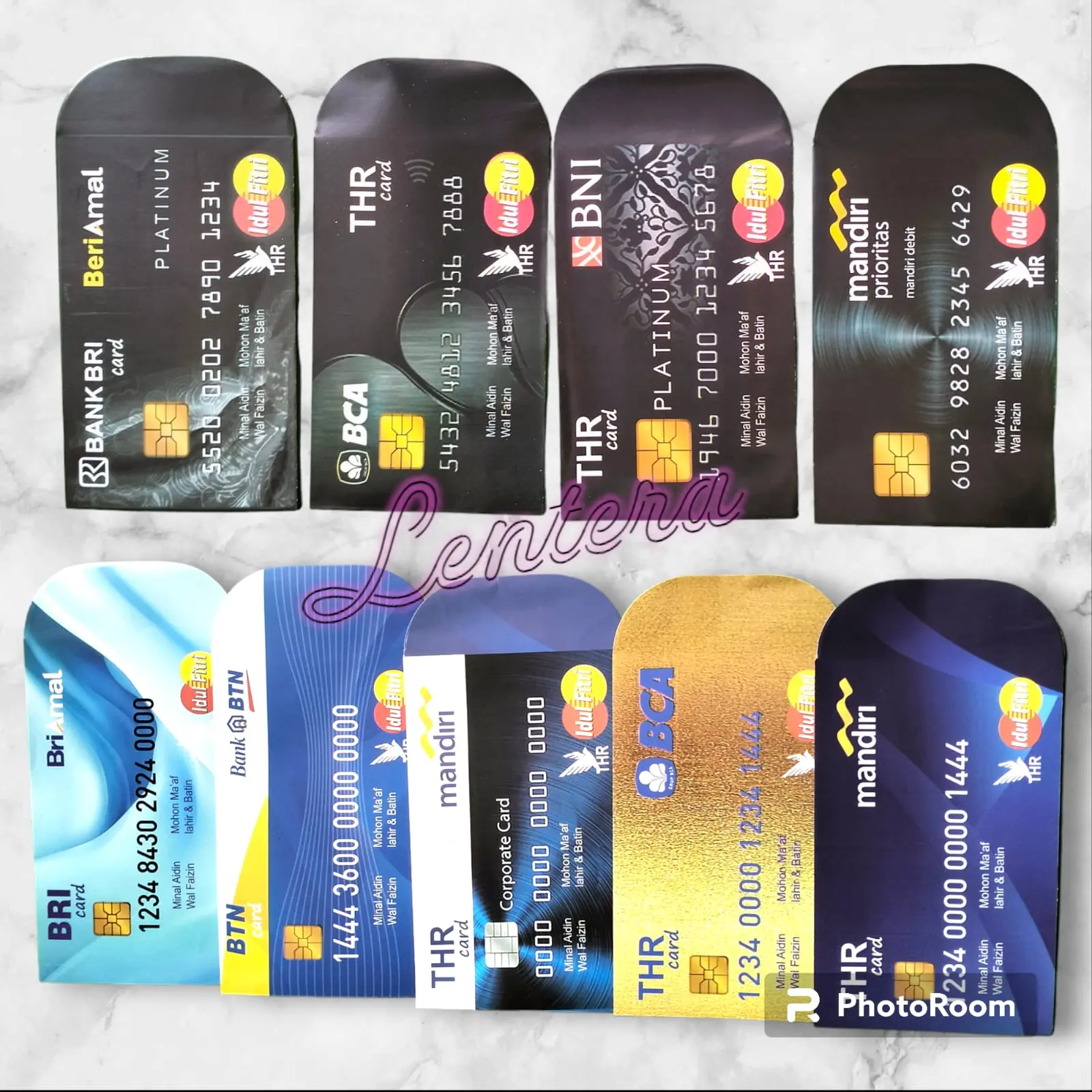 Angpao / Amplop Lebaran Gambar ATM Isi 50-100 Pcs