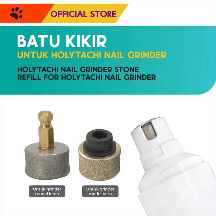 Gambar Holytachi Nail Grinder Stone Spare Part Isi 2 pcs / Batu Kikir dari M-Pets Volk Pets Indonesia Kota Tangerang Tokopedia