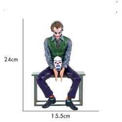 Lot 4 Figurines Joker Heath Ledger PVC 15cm - Décoration Voiture Bureau Maison