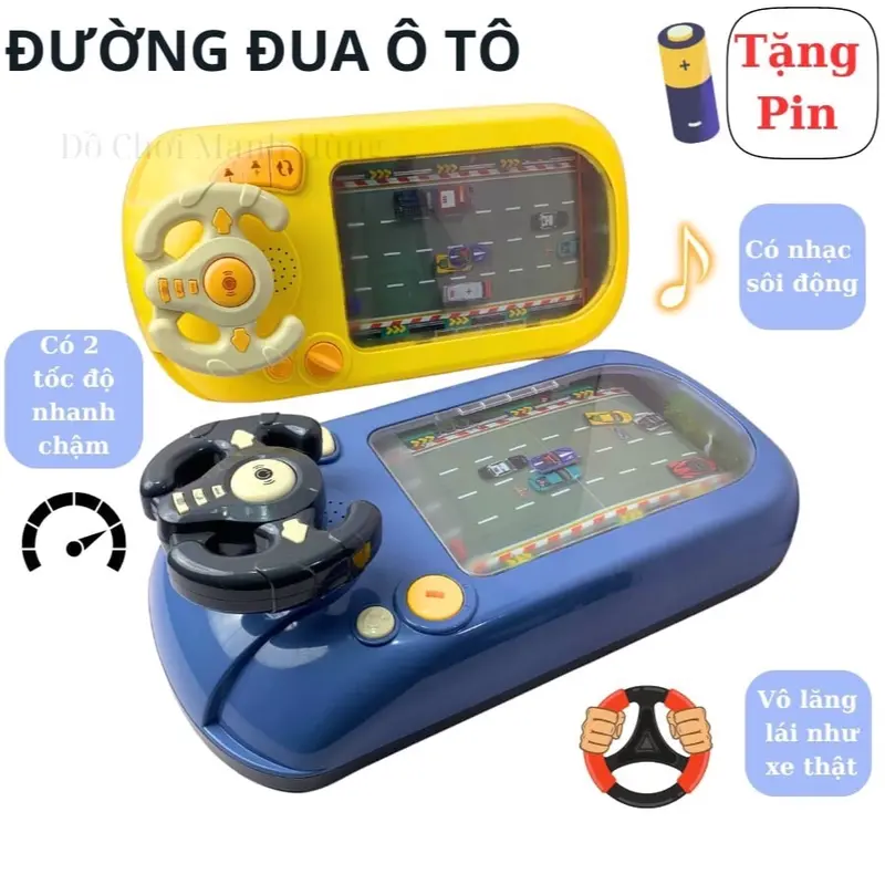 Đường đua ô tô có màn hình chuyển động chạy Pin có nhiều nút bấm và các bài nhạc sôi động như một chiếc ô tô thật, chất liệu nhựa cao cấp giúp bé tránh xa điện thoại Xe Đua 7