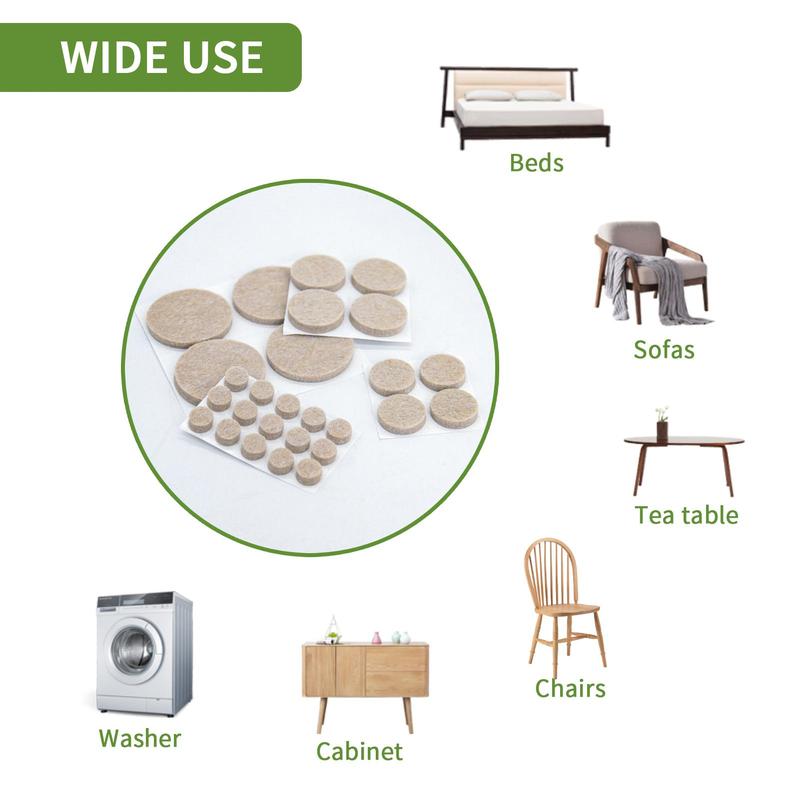 Product Introduction of Round Furniture Protector (162pcs), Non-slip Furniture Pad, Furniture Protective Pad, Floor Protector, Anti-slip Chair Leg Pad 13