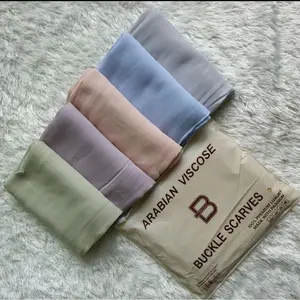 ARABIAN VISCOSE Hijab Pashmina BUCKLE SCARVES 70X175CM Best Seller