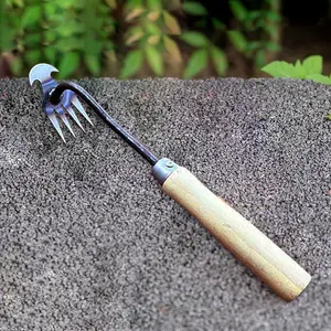【SIAP】30cm Pencabut Rumput Liar Portabel Alat Pembersih Rumput Liar Garpu Tanaman Besi Pencabut