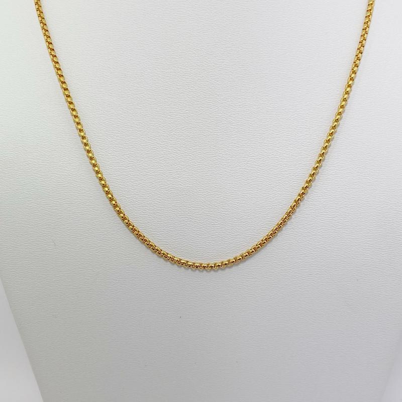 Dây chuyền công tròn titan bản 2 ly, dài 50+5cm, khóa tròn, màu vàng chuẩn 18K, không đen gỉ, bền màu, không kị mồ hôi, đeo hằng ngày, phù hợp cho da nhạy cảm. Phụ kiện thời trang.