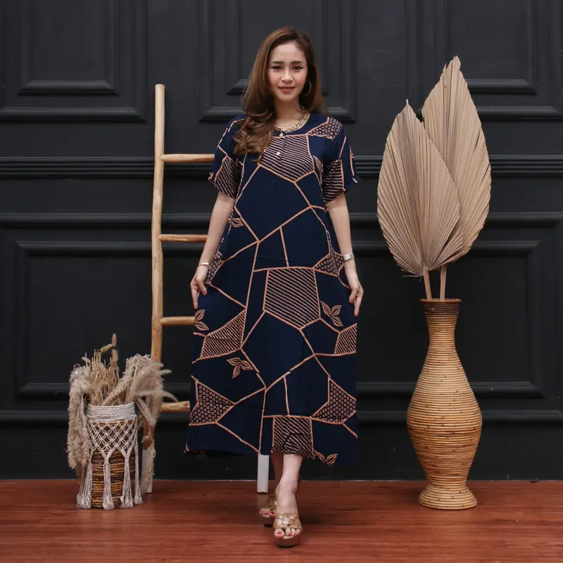 Daster Terkini Daster Harian Motif Bata Daster Murah (Naela Batik) Bisa Cod Busui Panjang Rayon 0