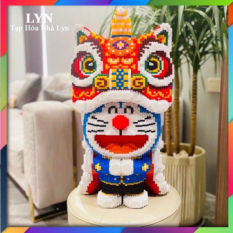 Mô hình lắp ráp Doraemon lân cỡ lớn 53cm  (tặng búa) - Mô hình Mon trang trí trưng bày phòng Tháo Lắp Bộ Lắp Ráp Đồ Chơi Toy
