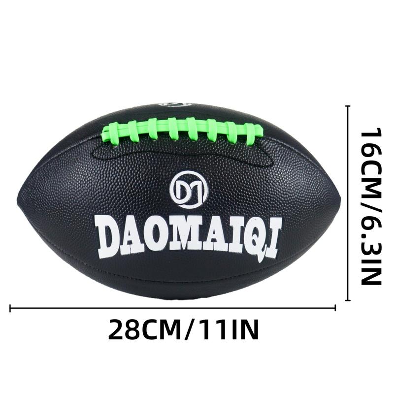 American Football, 1 Count Standard Professional Match Rugby Ball, Hygroscopic PU Leather Classical Football, Ball Sports Equipment for Adults 1