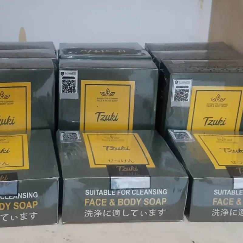 SABUN TZUKI SABUN PEMUTIH WHITENING CLEANSING SOAP FACE & BODY SOAP BPOM 2