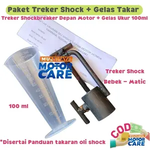 Paket Treker sok Shockbreaker + takaran oli sok 100ml gelas ukur 100ML TERMURAH