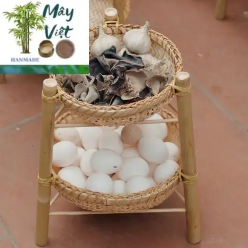 Kệ trúc đựng hành tỏi mây việt