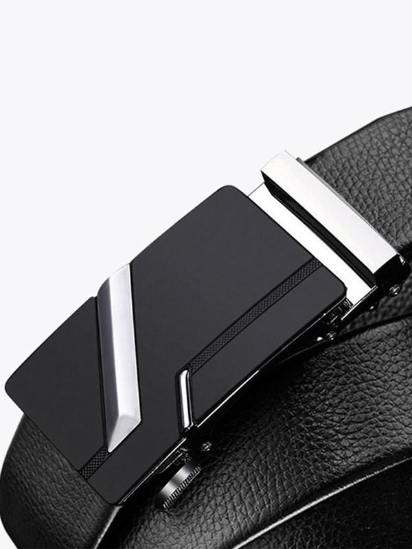Men's Automatic Buckle Business Belt, Casual PU Leather Belt, Minimalist Belt For Young People, Without Box 8