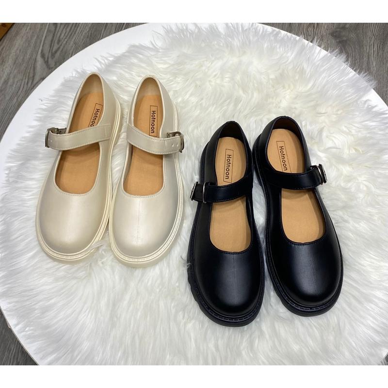 Giầy búp bê phong cách Mary Jane Oxford thời trang êm chân cá tính Nữ 6
