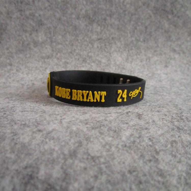 Product Introduction of Gelang Sukan Boleh Laras, Bintang Bola Keranjang Lakers No.24 Black Mamba Kobe Bos, Reka Bentuk Bos Bracelets 7