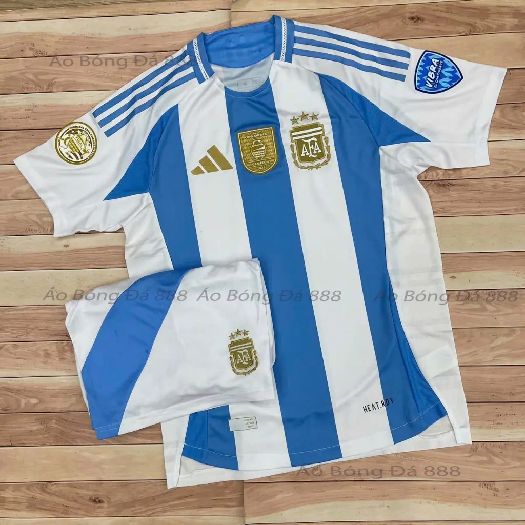 Áo Bóng Đá Đội Tuyển Argentina Sân Nhà Copa 2024 - Chuẩn Mẫu Thi Đấu - Vải Polyester Gai Thái Cao Cấp