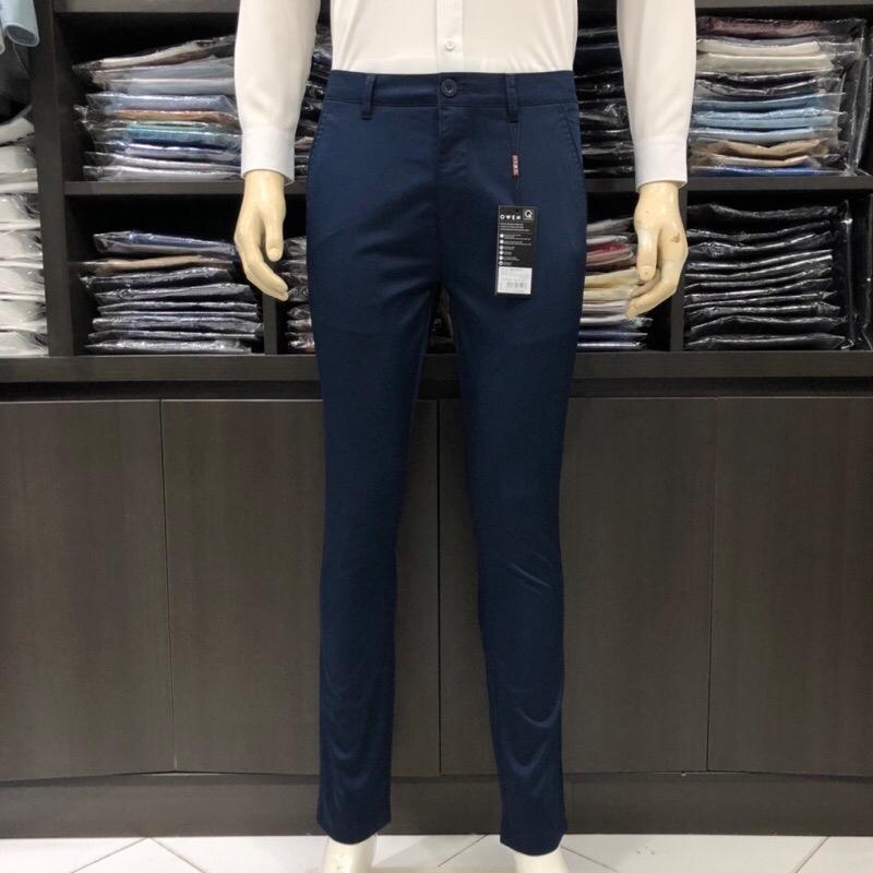 OWEN - Quần kaki nam Owen Slimfit màu xanh navy -  quần thô nam Menswear Nano