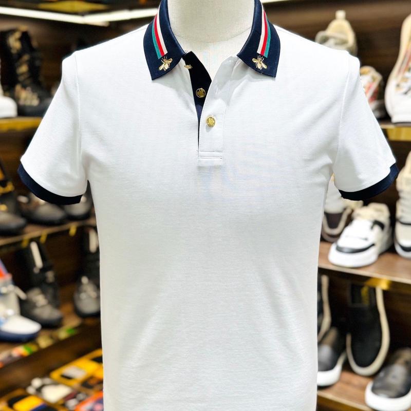 Polo Nam 3045 C G Dáng Vừa Áo Ngắn Tay Thêu Ong Vàng Cúc Kim Loại Mạ Vàng Chất Liệu Poly Cá Sấu Co Giãn Thấm Hút Tốt Size M L XL 2XL 3XL 4XL