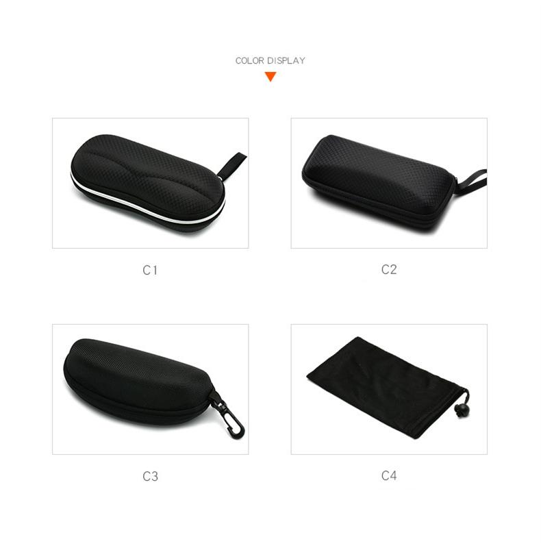 Product Introduction of Black Sunglasses Case Eyewear Cases for Women Glasses Box with Lanyard Zipper Eyeglass Bags Hard for Men Eyewears Cloth Bag 24